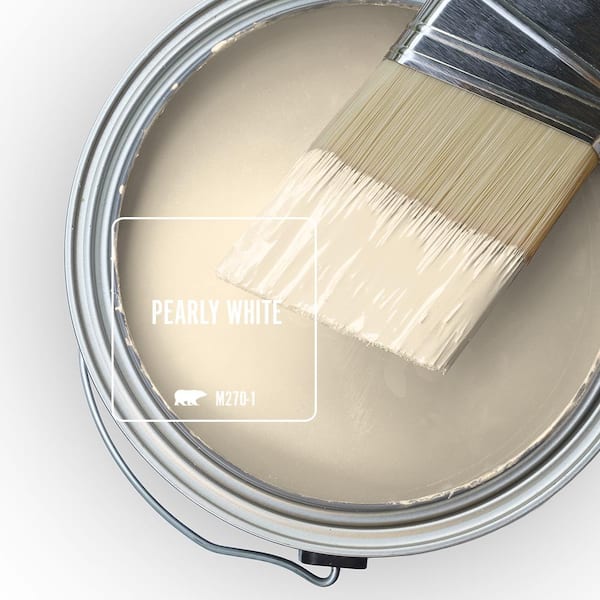 BEHR PREMIUM PLUS 1 gal. #M270-1 Pearly White Ceiling Flat Interior Paint  55801 - The Home Depot