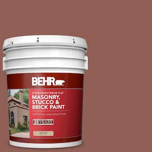 5 gal. #BXC-57 Raw Sienna Flat Interior/Exterior Masonry, Stucco and Brick Paint