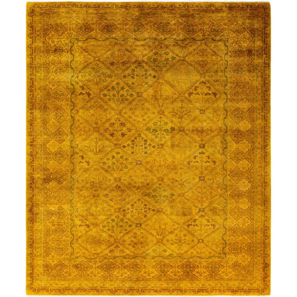 Fine Vibrance Gold 5 X 8 Hand-Knotted Wool Indoor Area Rug price history on PriceWatchPro