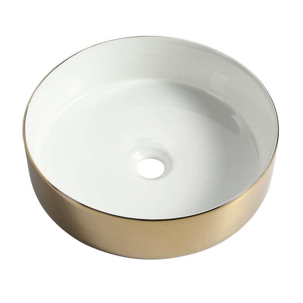 15.7 In Drop in/Undermount Single Bowl Bathroom Sink with Bottom Grids Cera