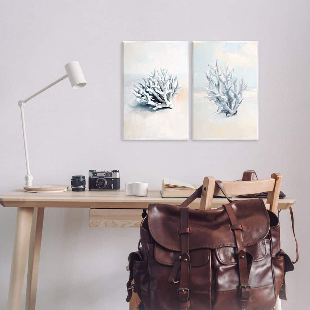 Faded White Coral Branches by Ramona Murdock 2 Piece Unframed Animal Graphic Art Print 19 in. x 13 in. price history on PriceWatchPro