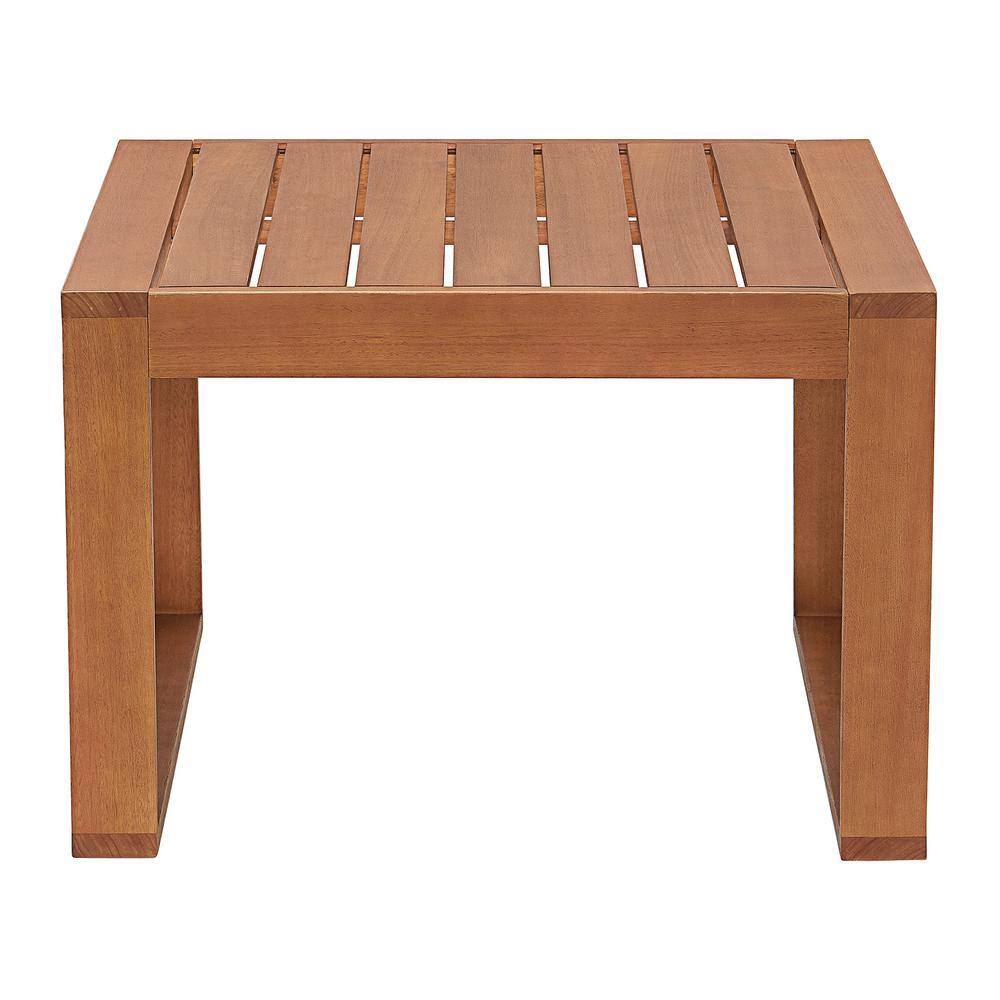Weston 5-Piece Eucalyptus Wood Outdoor Set with Gray Cushions