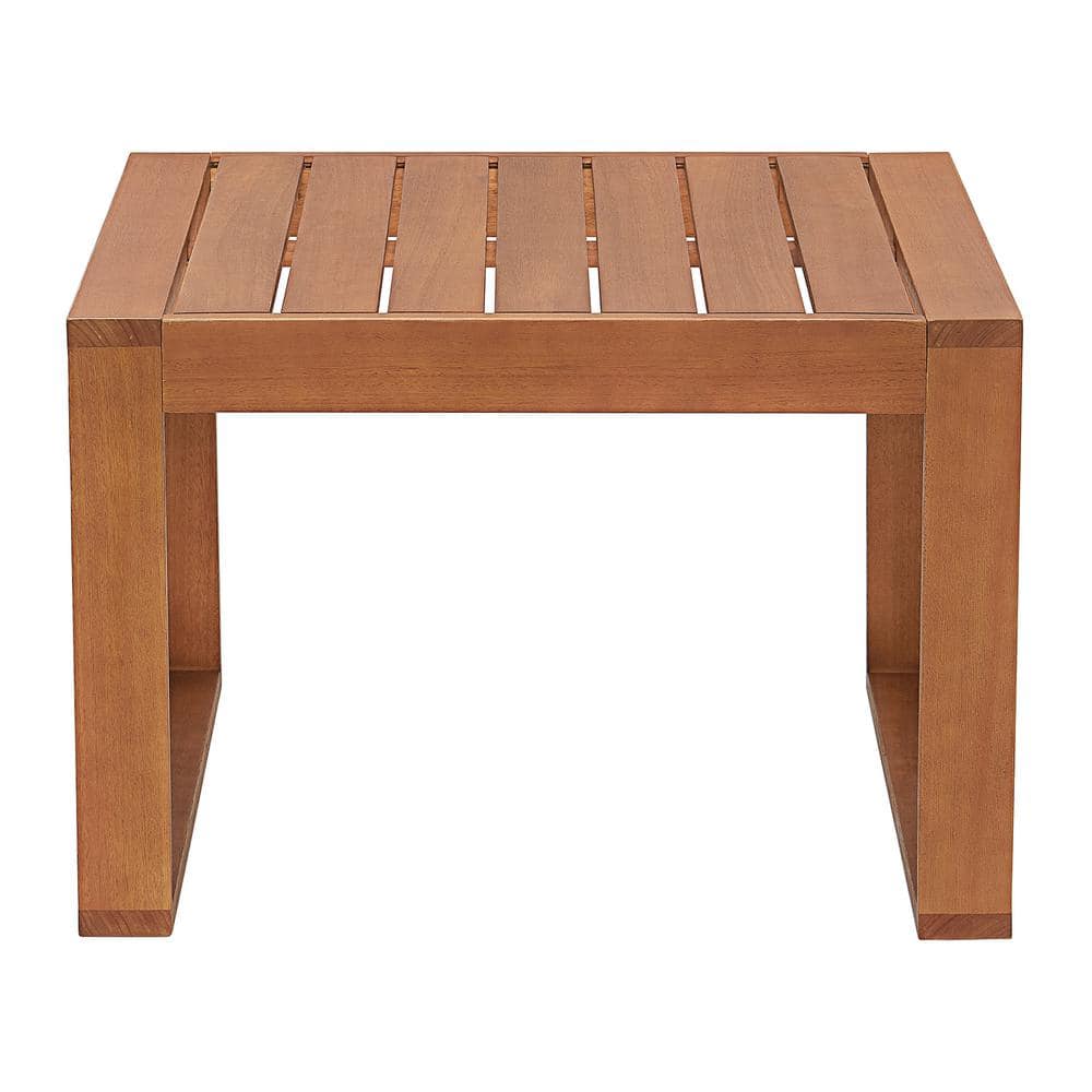 Weston 5-Piece Eucalyptus Wood Outdoor Set with Gray Cushions