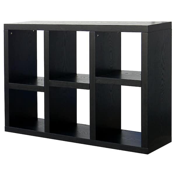 DonnieAnn Richdale 6-Shelf Storage Bookcase with 2-Adjustable Shelves in Dark Espresso