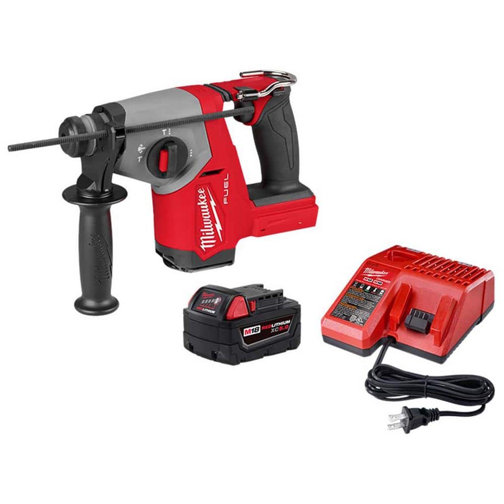 M18 FUEL 18V Lithium-Ion Brushless Cordless 5/8 in. SDS-Plus Rotary Hammer w/ (1) 5Ah Battery & Charger price history on PriceWatchPro