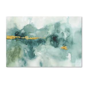 12 in. x 19 in. "My Greenhouse Abstract I Crop Blue" by Lisa Audit Printed Canvas Wall Art