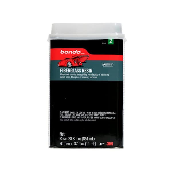 3M Bondo 29 oz. Fiberglass Resin PN0402 The Home Depot