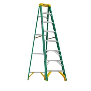 8 ft. Fiberglass Step Ladder (12 ft. Reach Height) with 225 lb. Load Capacity Type II Duty Rating