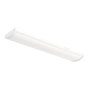 TRUM Adjustable Lumen Integrated LED White Wraparound Light Fixture with Switchable Color Temperatures