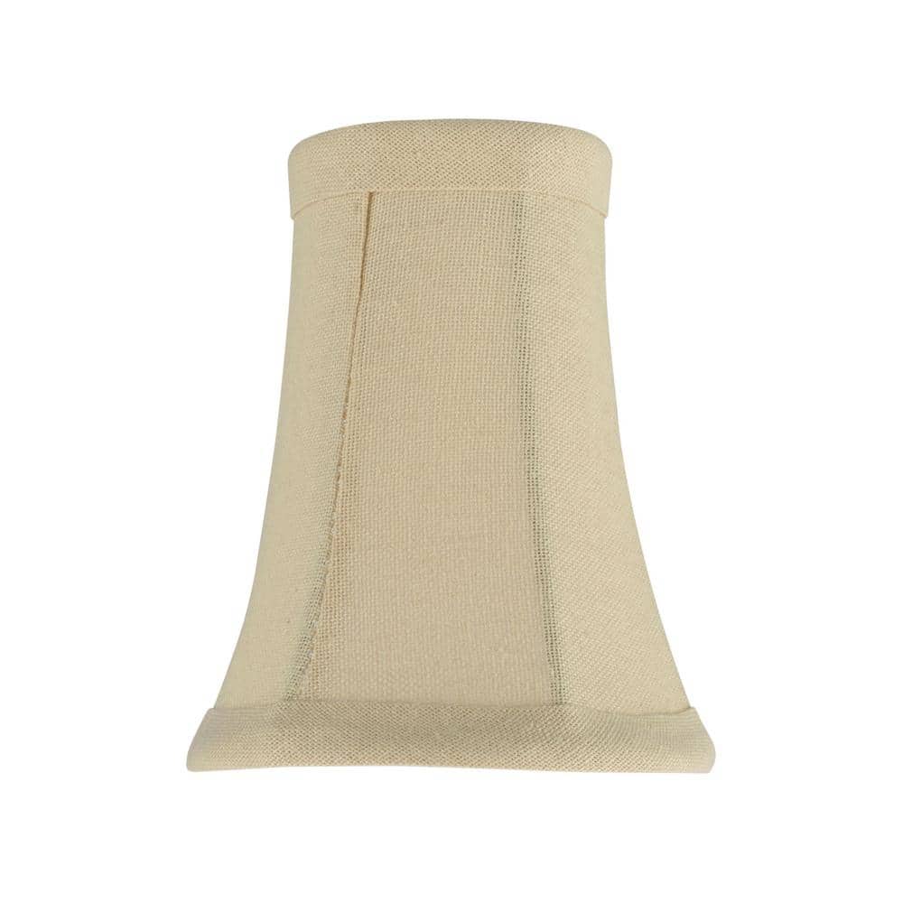 Butter Creme Linen Bell Lamp Shade Set of 2