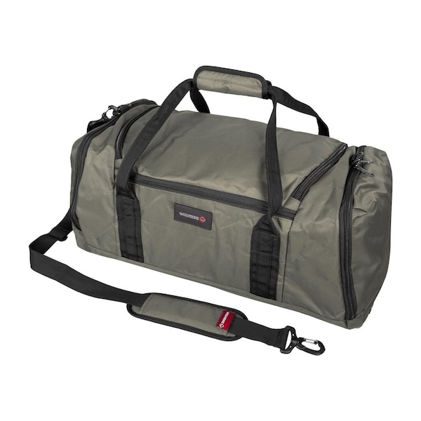 tuin Land Teleurgesteld Wolverine 26 in. Industrial Grade Nailhead Nylon Boot Compartment Gunmetal  Duffel Bag. (26 in. W x 12 in. H x 12 in. D) WVB1502041 - The Home Depot