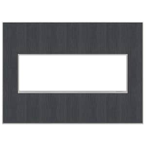 adorne 3 Gang Decorator/Rocker Wall Plate, Rustic Grey (1-Pack)