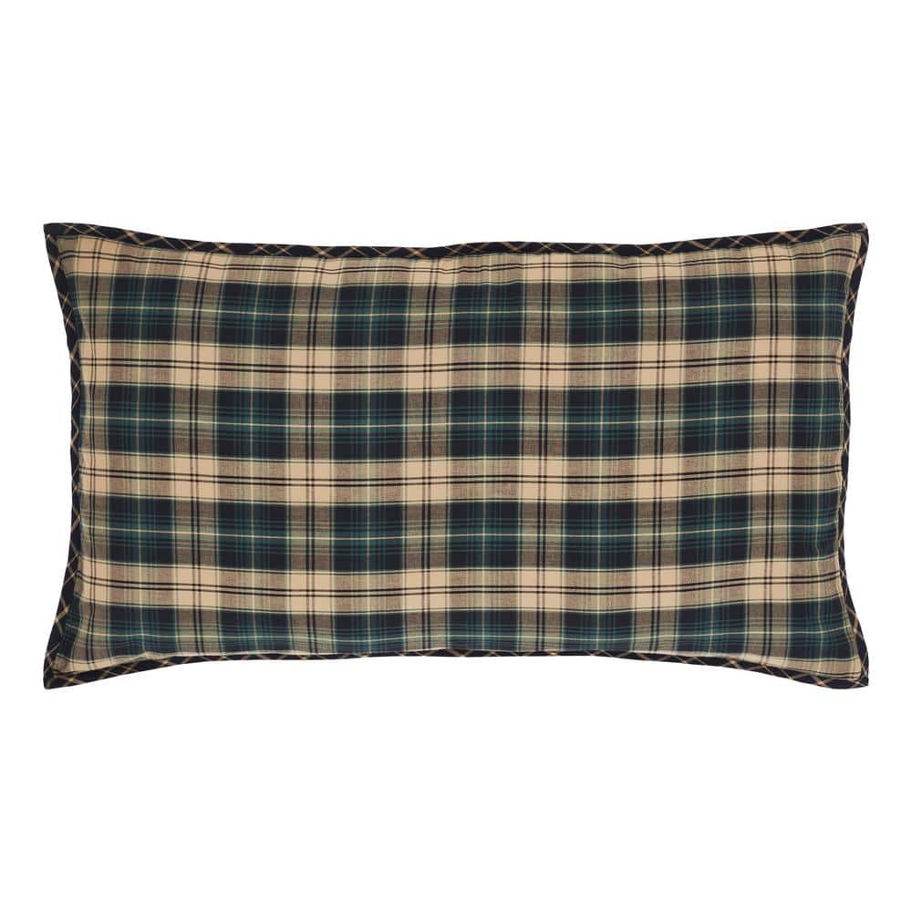 Pine Grove King Plaid Cotton Pillow Sham