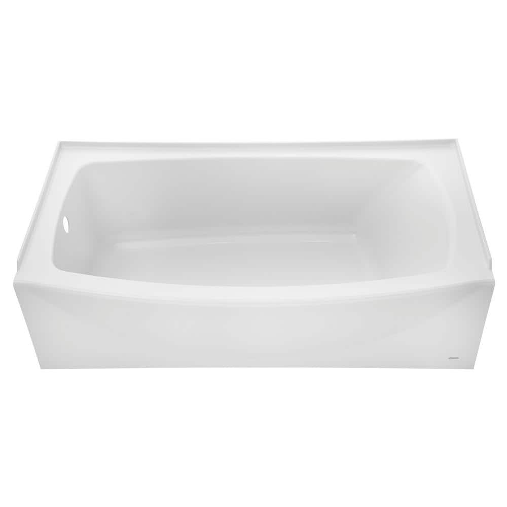 Ovation 60 in. x 30 in. Soaking Bathtub with Left Hand Drain in Arctic Whit