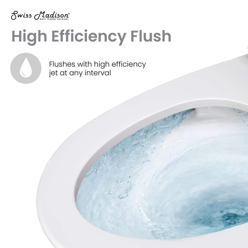 Sirene Glossy White Ceramic Comfort Height Elongated Toilet Bowl