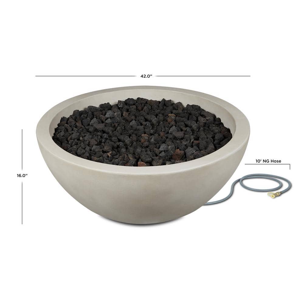 Eldora 48" Fog Concrete Fire Bowl