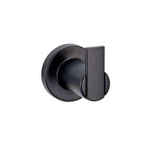 Eastport Knob Robe Hook in Matte Black