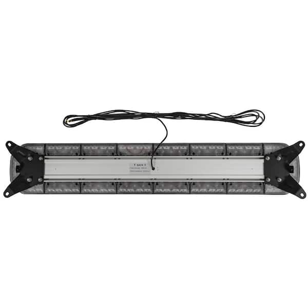 OPPBUY 14.2'' Wireless LED Rooftop Strobe Light Bar – Amber & White, 17 Flash Modes, Magnetic Base, Rechargeable, IP68 Waterproof For Trucks & Emergency Vehicles - View #3