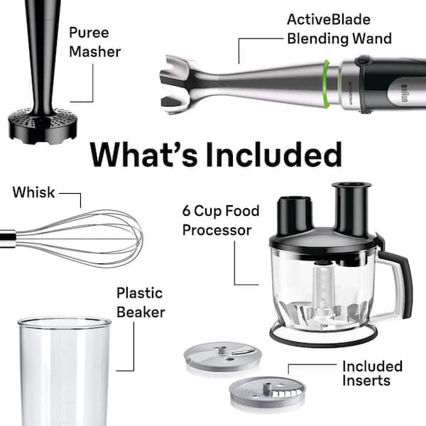 Braun MultiQuick 7 Smart-Speed Stainless Steel Immersion Blender