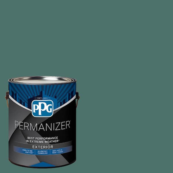 1 gal. PPG1143-6 Smoky Emerald Semi-Gloss Exterior Paint