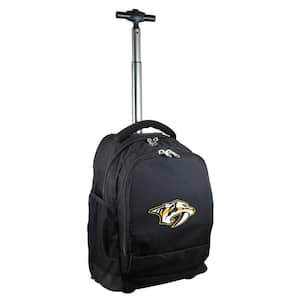 NHL Nashville Predators 19 in. Black Wheeled Premium Backpack