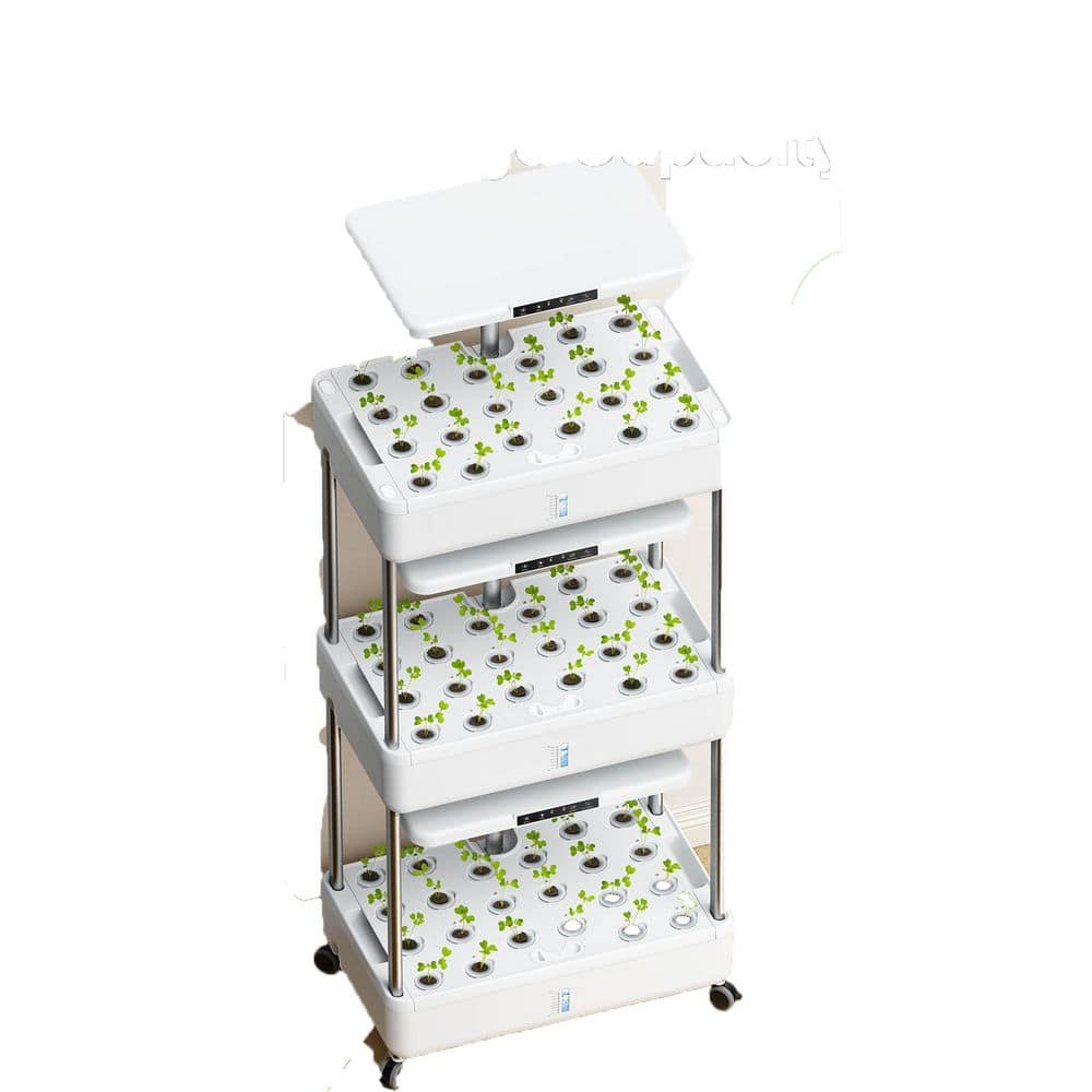 N/A 66-Pods Indoor Hydroponic Garden Kit with LED Grow Light, 30L