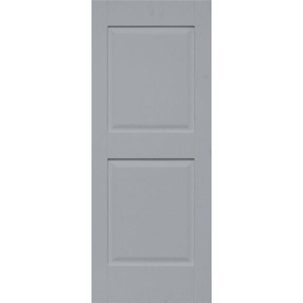 Home Fashion Technologies 14 in. x 65 in. Solid Wood Raised Panel Exterior Shutters 4 Pair Behr Iron Wood-DISCONTINUED