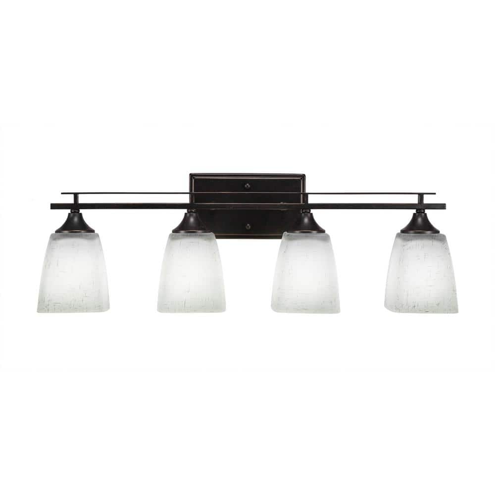 Ontario 25.5 in. 4-Light Dark Granite Vanity Light