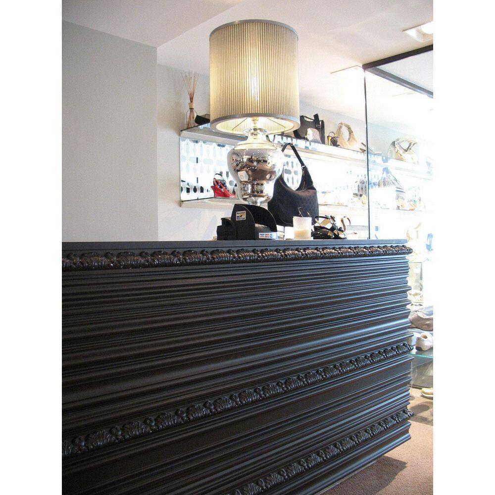 Primed White Flexible Polyurethane Crown Moulding, 78 inches