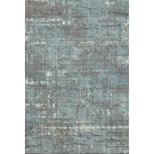 Mayfield Premium Machine Washable Abstract AMF1969 Taupe 8 ft. x 10 ft. Area Rug