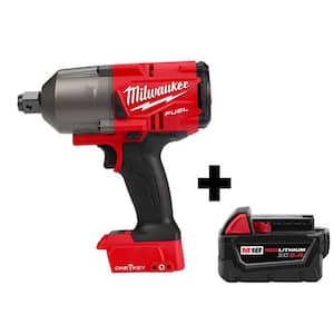 M18 FUEL ONE-KEY 18V Lithium-Ion Brushless Cordless 3/4 in. Impact Wrench w/ Friction Ring & M18 5.0 Ah Battery