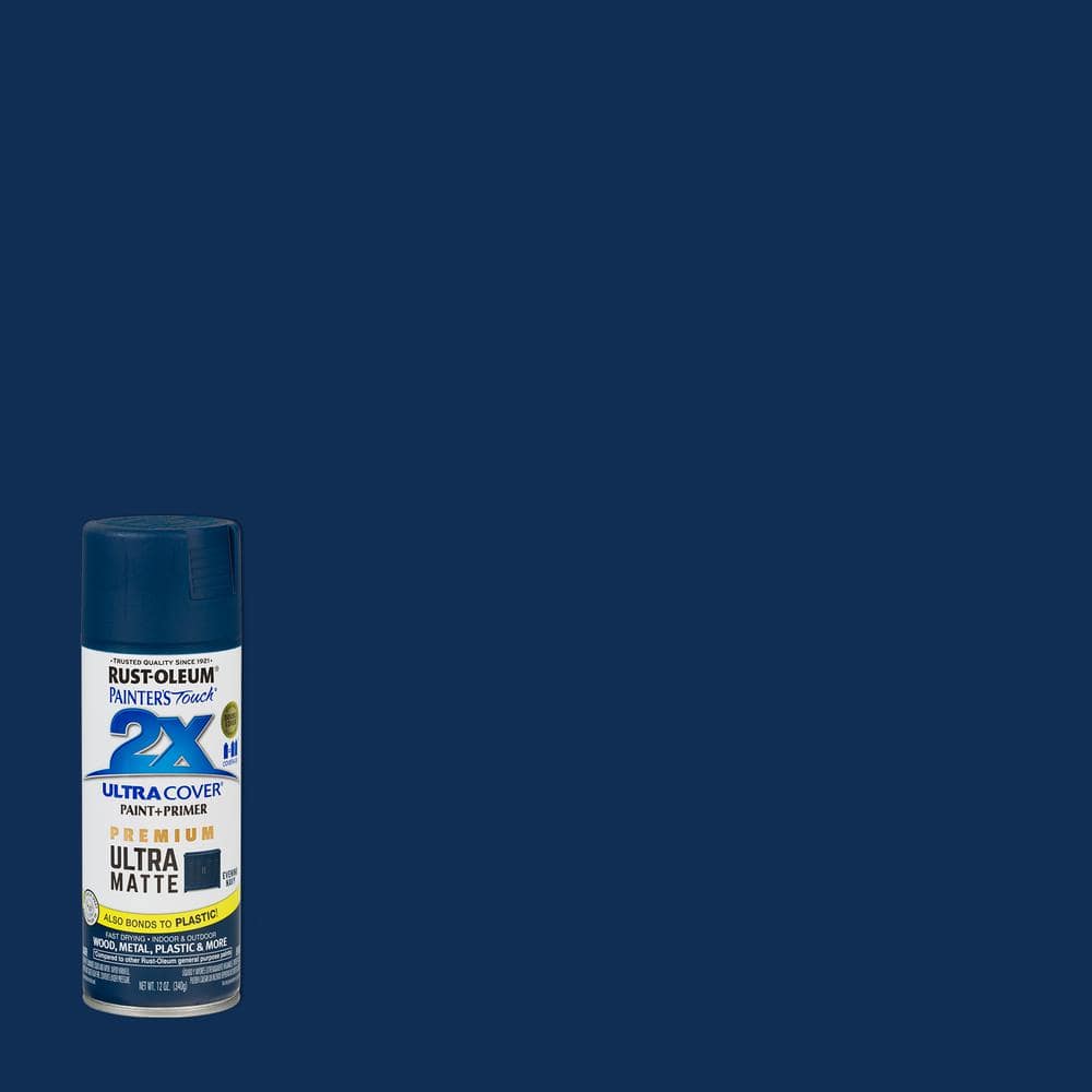 Rust-Oleum Painter's Touch 2X 12 oz. Matte Evening Navy Ultra Cover ...