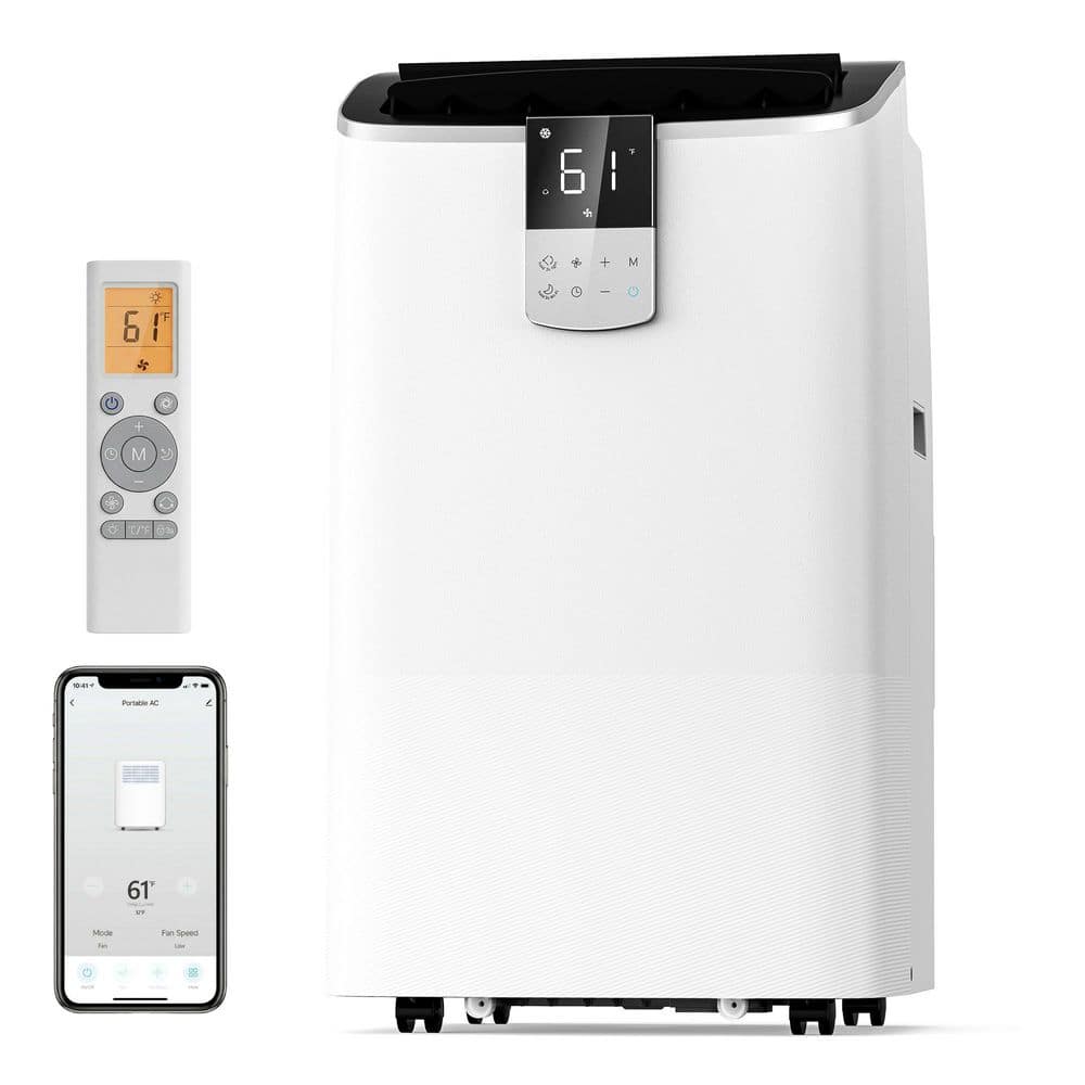 EUHOMY 14000 (DOE) BTU Cooling Portable Air Conditioner 750 sq. ft. in ...