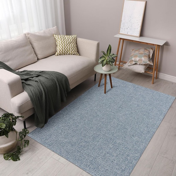 Blocton 6 ft. x 9 ft. Blue Area Rug