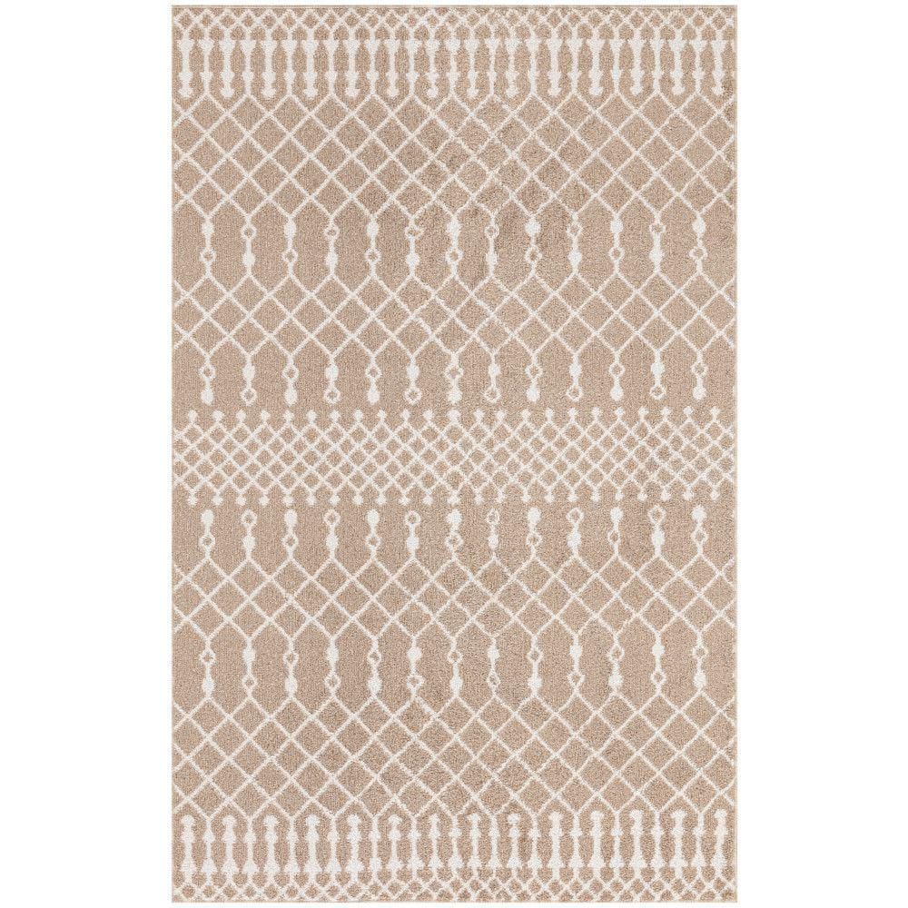 Astra Machine Washable Taupe 3 ft. x 5 ft. Moroccan Transitional Area Rug price history on PriceWatchPro