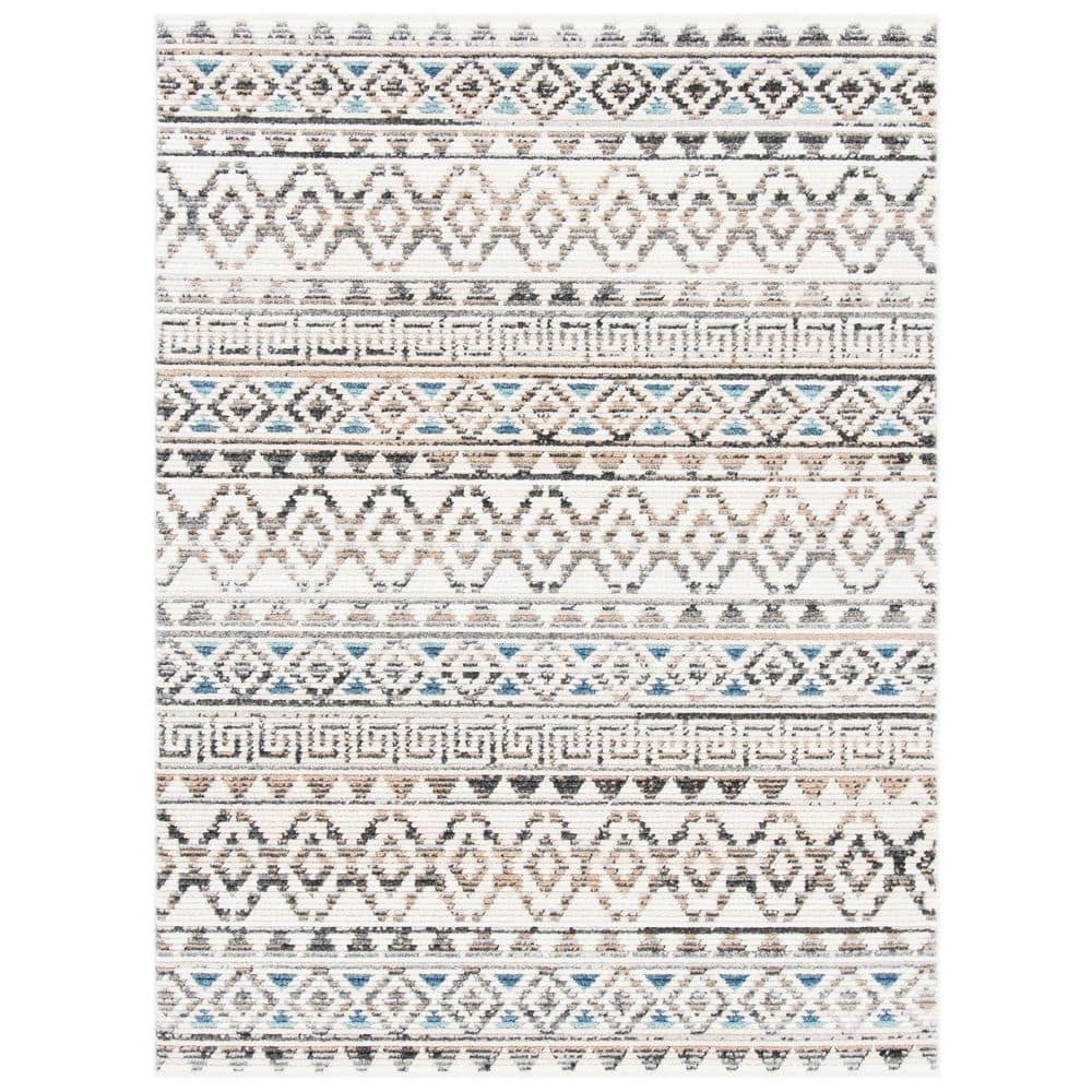 Sedona 4 ft. x 6 ft. Ivory/Gray Striped Geometric Area Rug price history on PriceWatchPro
