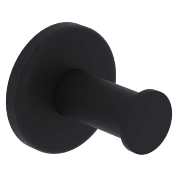 Meda, Lombardia and Avanti Bath Wall Mounted Robe Hook in Matte Black