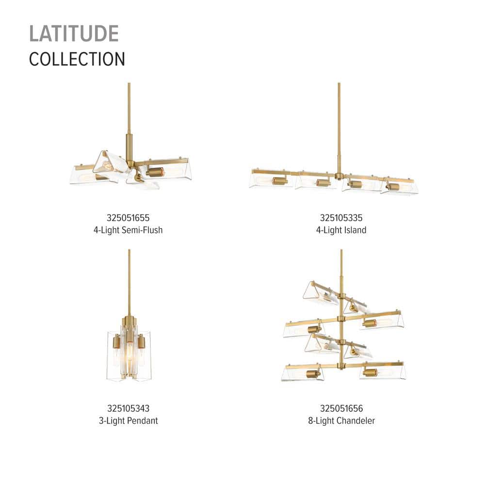 Latitude Sputnik 24.5'' Brushed Gold Leaf-Inspired Chandelier