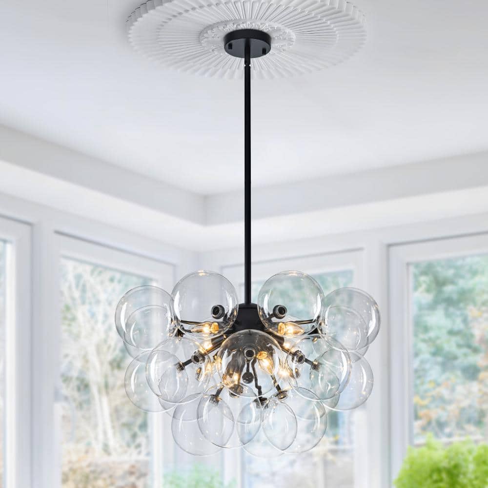 GoYeel Bublume 8-Light Black Modern Cluster Bubble Globe