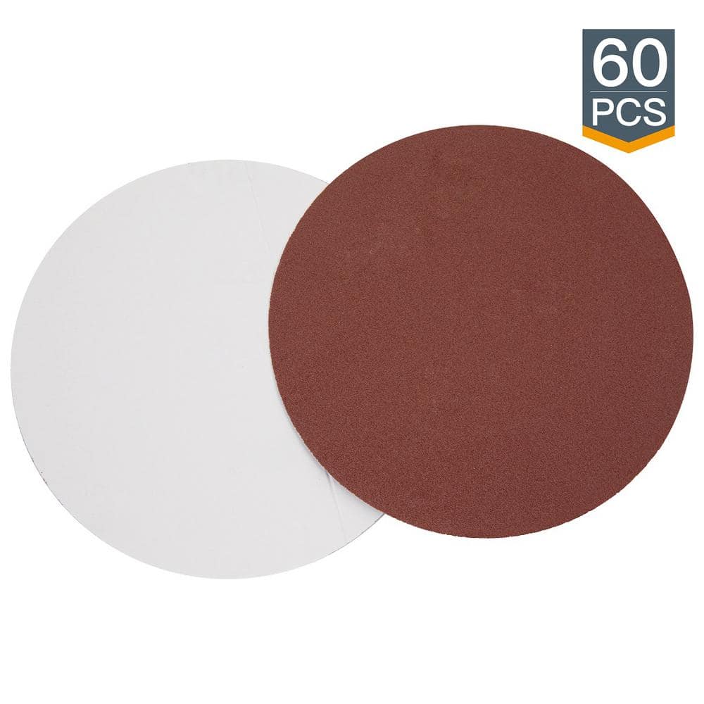 uxcell 5-Inch PSA Sanding Disc Aluminum Oxide Adhesive Back Sandpaper 60 Grit 20 Pcs