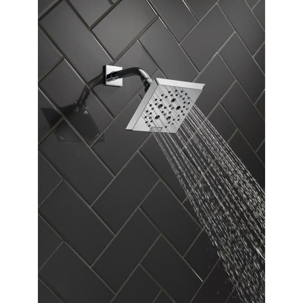 Delta 5-Spray Patterns 1.75 GPM 5.81 in. Wall Mount Fixed Shower