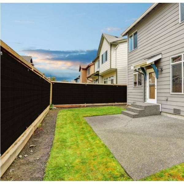 Boen 6 Ft X 15 Black Privacy Fence Screen Netting Mesh With Reinforced Grommet For Chain Link Garden Pn 30050 The Home Depot Boen 6 Ft X 15 Black Privacy Fence, Fences For Patios In Home Depot