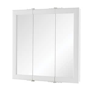 ALIMORDEN Medicine Cabinet with Mirror and Shelves, Bathroom Wall Storage  Cabinet Over The Toilet, Vanity, Sink(No Back Board), 30 Inch x 28 Inch