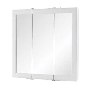 Glacier Bay 23.1 in. W x 27.9 in. H White Rectangular Medicine Cabinet  without Mirror with Adjustable Shelves 45396 - The Home Depot