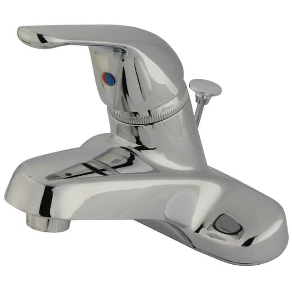 Kingston Brass Chatham 4 in. Centerset Single-Handle Bathroom Faucet in Polished Chrome