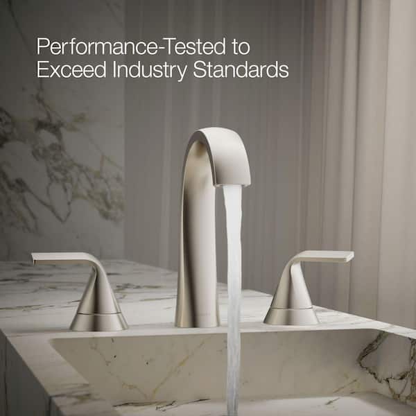 CO＆co KOHLER Cursiva 8 in. Widespread 2-Handle Bathroom Faucet in
