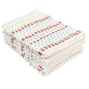 Multicolor Pebble Cotton Terry Bar Mop Kitchen Towel Set of 4