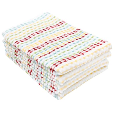 KitchenAid Mixer Yellow/White Solid and Checkered Cotton Kitchen Towel Set  (3-Pack) ST009246TDKA 090 - The Home Depot