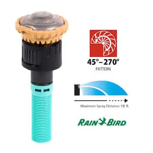 Rotary Sprinkler Nozzle, 45-270 Degree Pattern, Adjustable 13-18 ft.