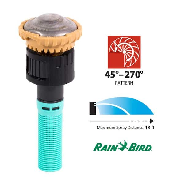 Rotary Sprinkler Nozzle, 45-270 Degree Pattern, Adjustable 13-18 ft.